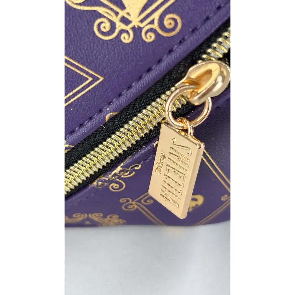 Bath And Body Works Villains Evil Queen Make Up Cosmetic Bag Purple Gold Zip New